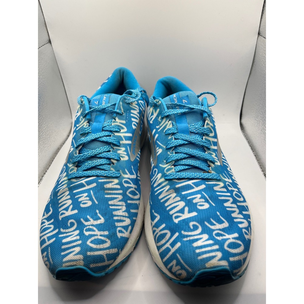 Brooks Launch 8 Running Shoes "Running on Hope" Blue White "Brave Like Gabe"‎